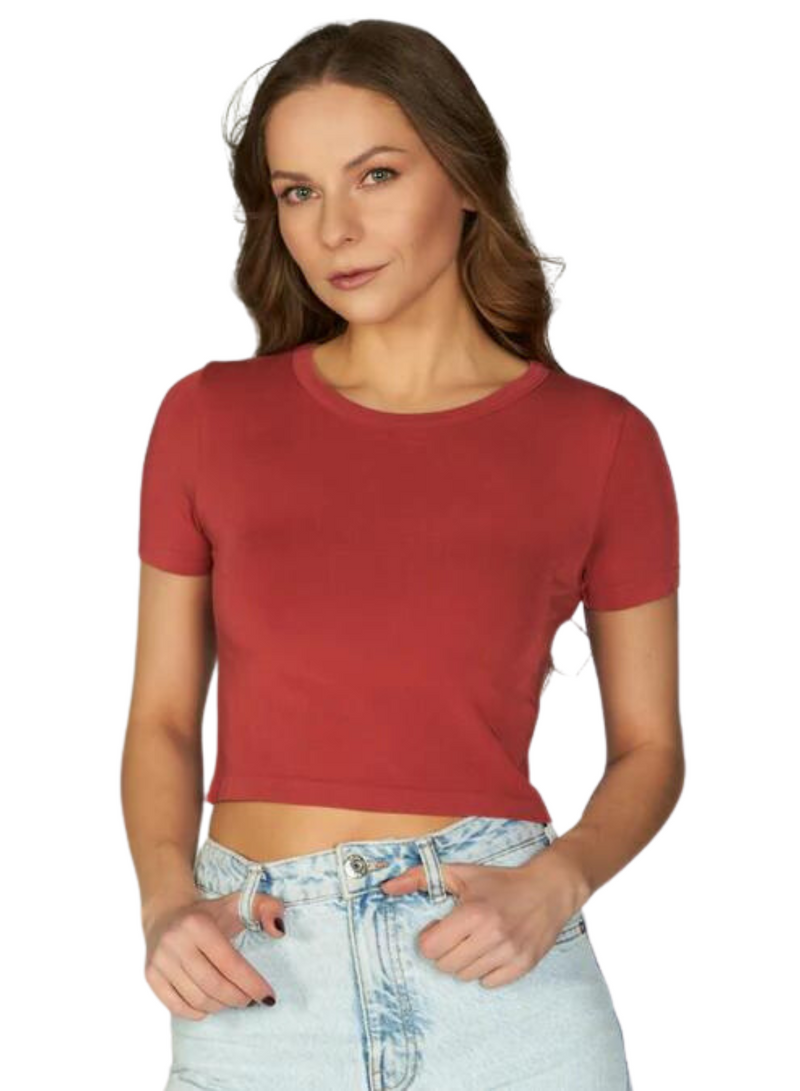 Bamboo S/S Crop Top