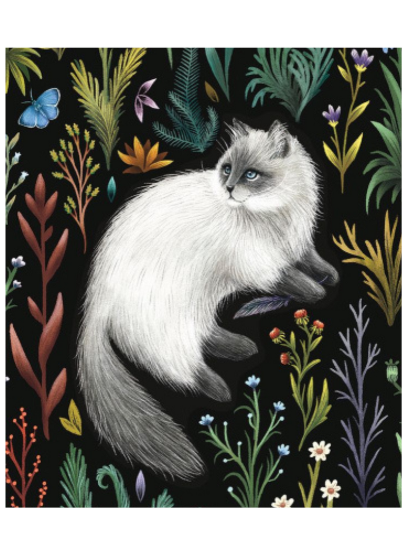 Millefleurs Cat Card