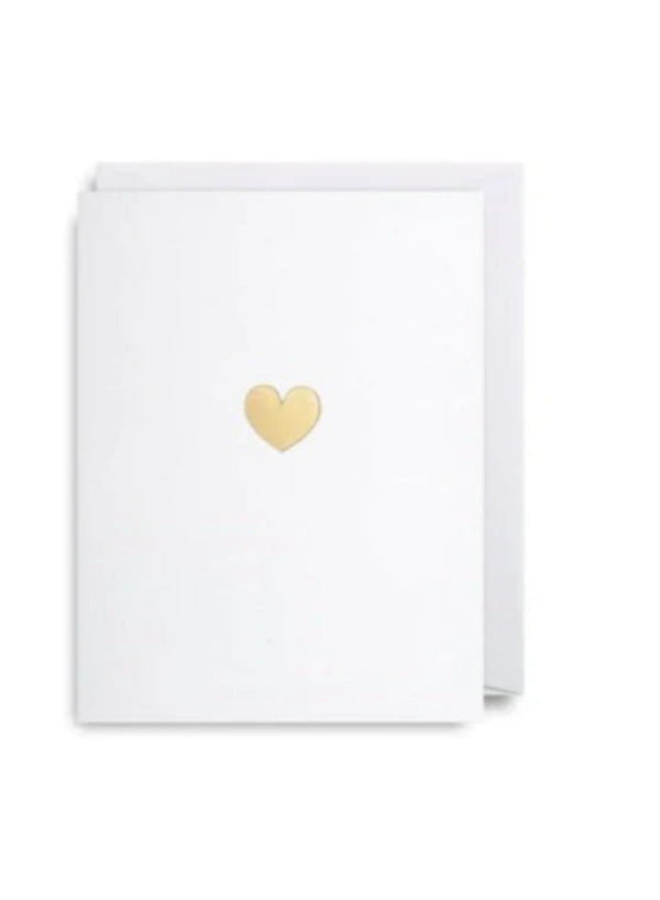 Gold Heart Mini Card