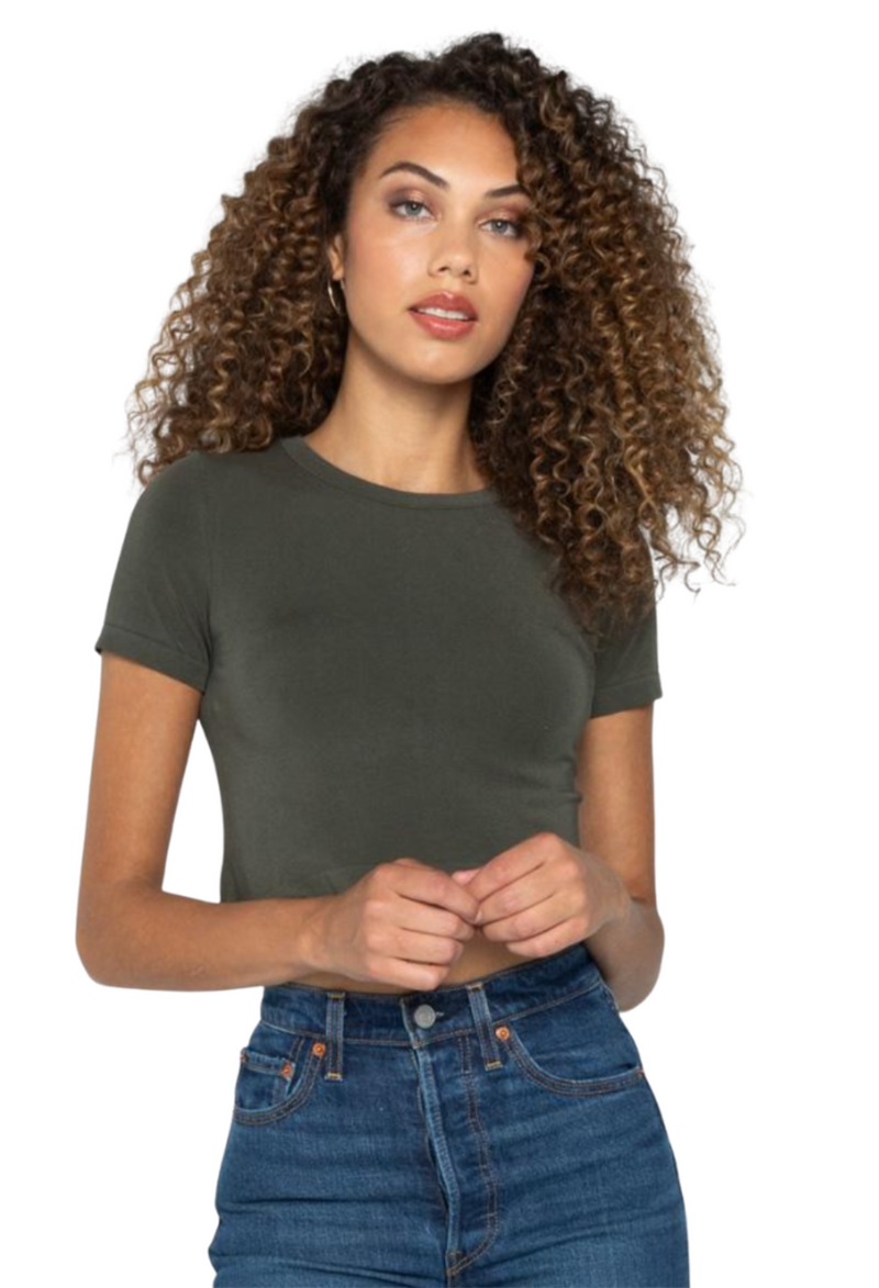 Bamboo S/S Crop Top